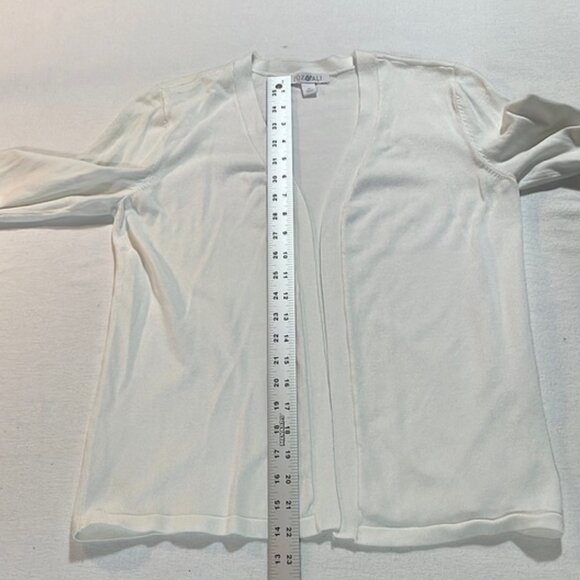 Roz & Ali White Lightweight Cardigan with Bell Sleeves no buttons EUC - Picture 11 of 14